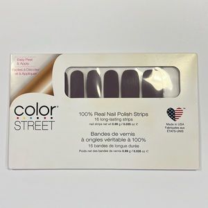Color Street Real Nail Polish Strips Peel & Apply-Berlin It To Win It, dk taupe